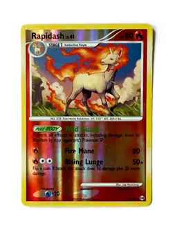 Pokemon TCG Rapidash 28/99 Arceus Reverse Holo Rare 2009 LP Vintage - Image 1