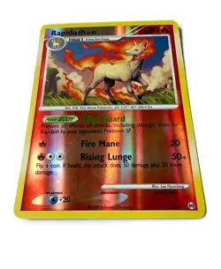Pokemon TCG Rapidash 28/99 Arceus Reverse Holo Rare 2009 LP Vintage - Image 2