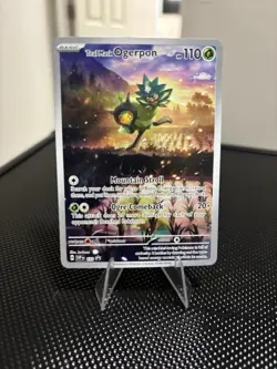 Teal Mask Ogerpon 123 Pokemon Twilight Masquerade ETB Promo ENG LP-MP - Image 1