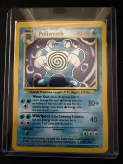 Poliwrath - 1999 Pokemon Base Set Unlimited Holo Rare #13/102 Vintage WOTC - Image 3