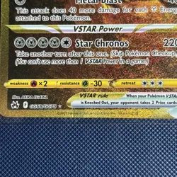 *DAMAGED* Pokemon Origin Forme Dialga VSTAR #GG68 Crown Zenith - Image 3