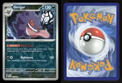 Gengar 057/091 UC Paldean Fates Reverse Holo NM/M Pokemon - Image 3
