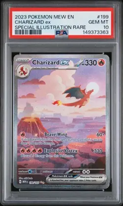 Pokemon Charizard ex 151 Special Illustration Rare #199 PSA 10 Gem Mint - Image 1