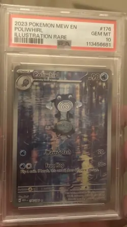 Poliwhirl Illustration Rare Scarlet & Violet 151 Pokemon TCG 176/165 PSA 10 🌟🌟 - Image 1