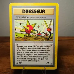 Stain 1st Edition Excavatrice French Digger Team Rocket 75/82 2000 Pokemon TCG - Image 1