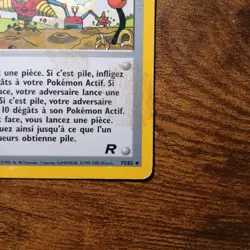 Stain 1st Edition Excavatrice French Digger Team Rocket 75/82 2000 Pokemon TCG - Image 5
