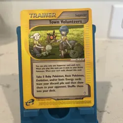 Pokemon Aquapolis Town Volunteers Uncommon Trainer 136/147 Nintendo English - Image 1