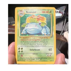 Pokemon Venusaur Holo Rare 015/102 Base Set Unlimited English 1999 - Image 1