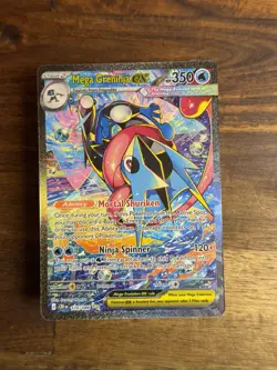 Pokemon Chaos Rising Mega Greninja EX SIR - 116/086 NM!! Pristine Condition - Image 1