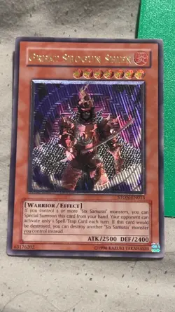 Great Shogun Shien STON-EN013 Ultimate Rare Unlimited Moderately Played Yugioh - Image 1