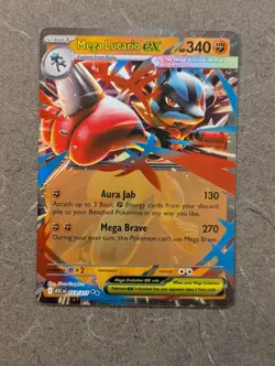 Pokemon Card 2026 MEGA LUCARIO EX Double Rare 113/217 Ascended Heroes NM/M - Image 1