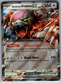 Bloodmoon Ursaluna ex 141/167 - Pokemon Card - NM - Image 1