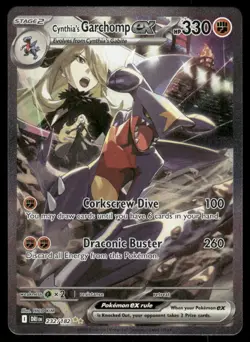 Pokemon Cards Cynthia's Garchomp ex 232/182 Destined Rivals NM - Image 1