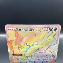 Pokemon Darkrai GX TCG Rainbow Holo Card Burning Shadows Secret Rare 158/147 - Image 2