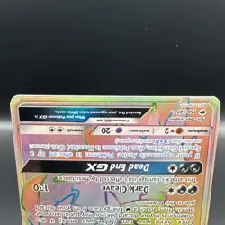 Pokemon Darkrai GX TCG Rainbow Holo Card Burning Shadows Secret Rare 158/147 - Image 3