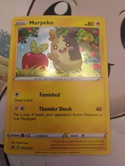 Morpeko SWSH031 Black Star Promo Holo Pokemon Card Near Mint NM - Image 1
