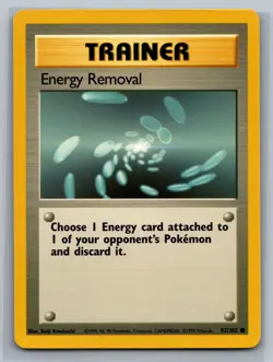 Energy Removal Base Set #092/102 Common Pokemon Card - Image 1