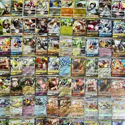 Ultra Rare Pokemon Cards Hits Lot - 100 EX/V/VMAX/Full Art Bulk Pack For Resale - Image 2