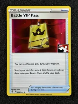 Battle VIP Pass [Prize Pack] #225 Fusion Strike Pokemon Card - Image 1