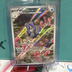 Pokemon Wugtrio 224/091 SV: Paldean Fates Illustration Rare Holo Card English - Image 1