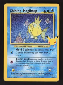 Shining Magikarp 66/64 Pokemon Celebrations Classic Collection Holo Card - Image 1
