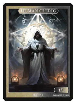 Human Cleric Token Givememana Tokens Series 2 Magic the Gathering MTG - Image 1