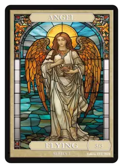 Angel Stained Glass Token Givememana Tokens Magic the Gathering - Image 1