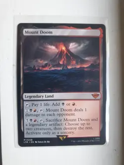 MTG Magic: the Gathering, Mount Doom, The Lord of the Rings LTR, NM - Image 1