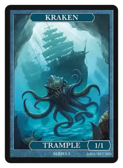 Kraken Token 1/1 Trample Givememana Tokens Series 2 Magic the Gathering MTG - Image 1