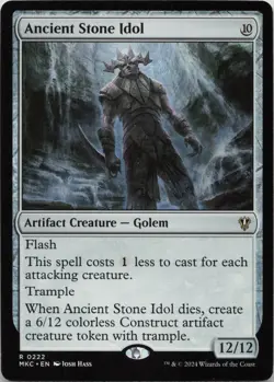 Ancient Stone Idol R Commander: Murders at Karlov Manor 222 LP-NM - Image 1