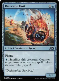 Diversion Unit - FOIL - U Aetherdrift 41 - MTG - Image 1