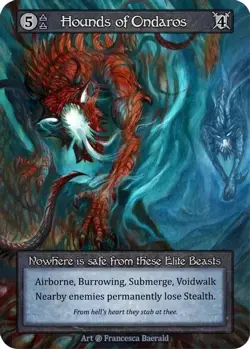 Sorcery: Contested Realm Beta Hounds of Ondaros Elite Regular NM - Image 1