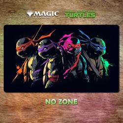 TMNT MTG Playmat Stitched Edges Gaming Mat Free Bag - Image 3