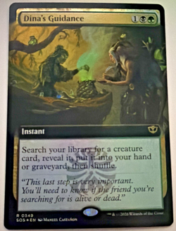 Dina's Guidance (Extended Art) #349 (Foil) NM Secrets of Strixhaven Magic MTG - Image 1