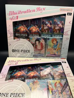 Bandai Namco One Piece Card Game Illustration Box Vol.1 and Vol.2 Booster Box - Image 1