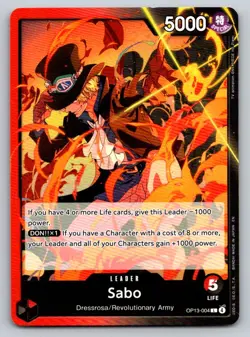 Sabo (004) OP13-004 Carrying On His Will One Piece - Image 1
