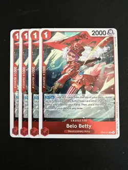 One Piece TCG Belo Betty Awakening of the New Era OP05-015 Playset (x4) NM Eng - Image 1