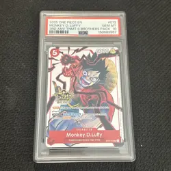 2025 One Piece Monkey D. Luffy 3rd Anniversary Tournament ST01-012 PSA-10 GEM MT - Image 1