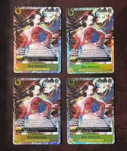 LOT of 4 - Boa Hancock OP14-112 One Piece CG Super Rare Playset (MINT) - Image 1