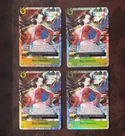 LOT of 4 - Boa Hancock OP14-112 One Piece CG Super Rare Playset (MINT) - Image 3