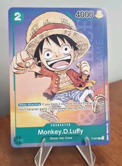 One Piece Monkey D. Luffy Anime Expo 2023 P-037 Promo AX Regular non foil 037 - Image 1
