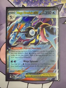 Pokemon TCG Mega Greninja ex - 022/086 - ME04: Chaos Rising (CRI) - Image 1