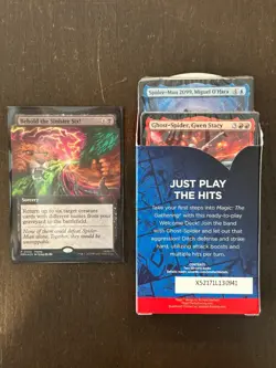 MTG Spiderman - Welcome Deck Red + Behold the Sinister Six! Promo (Bundle Set) - Image 3
