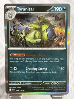 Tyranitar 095/159 Sv09: Journey Together Holo Pokemon TCG NM - Image 1