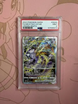 PSA 9 Mewtwo VSTAR GG44/GG70 Crown Zenith Galarian Gallery Full Art Holo - Image 1