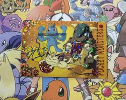 Pokemon Vintage Pocket Monsters Vending HOLO Prism Sticker 1999 Bandai Nintendo - Image 2