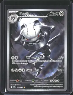 Steelix 150/132 Illustration Rare Mega Evolution Pokemon NM/M - Image 1