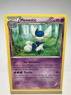 Meowstic 43/106 Rare Flashfire Pokemon Lightly Played - Image 1
