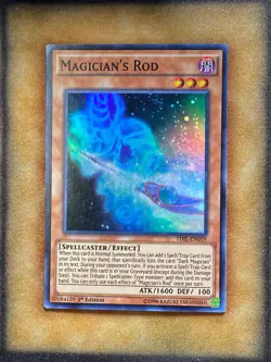 Yugioh Magician's Rod TDIL-EN019 Super Rare 1st Ed LP - Image 1