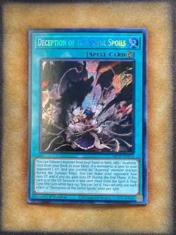 Yugioh Deception of the Sinful Spoils MP25-EN113 Secret Rare 1st Ed NM - Image 1